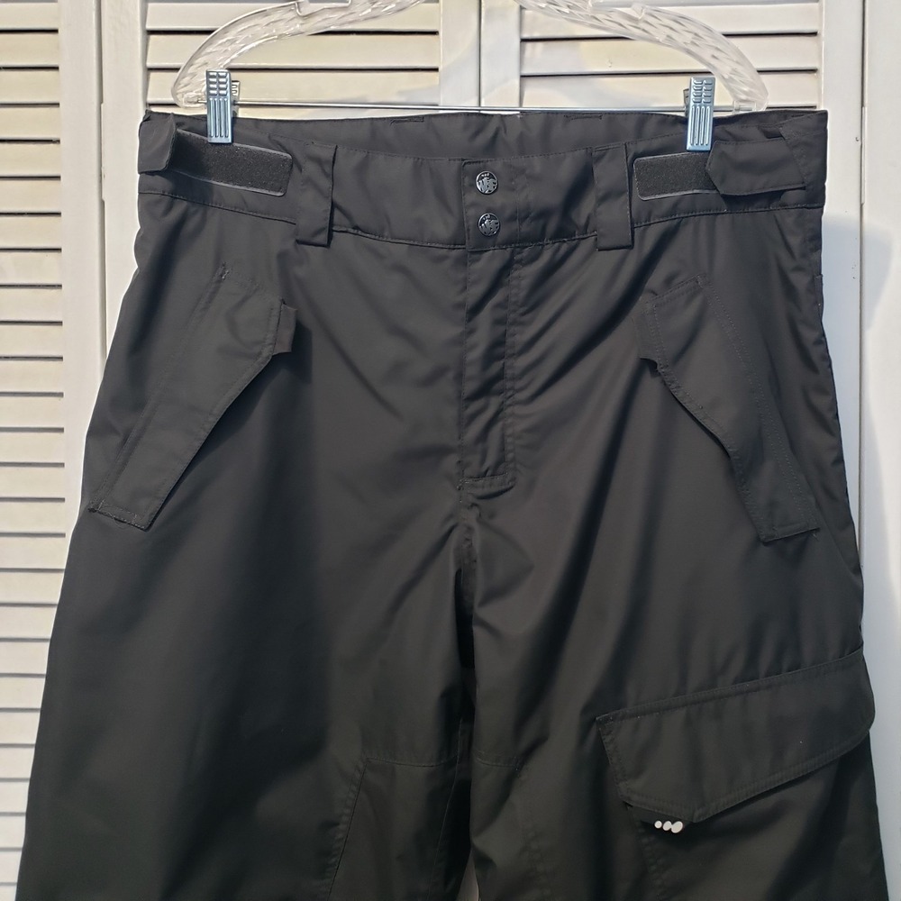Wed'ze Ski Snowboard Pants Men's Large 38x32 Black Adjustable Waist Lined Padded - Picture 2 of 10